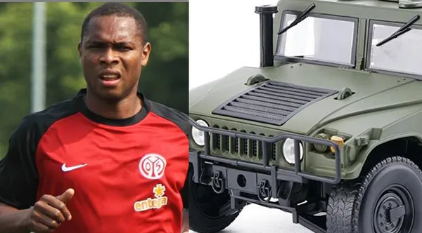 El ex delantero de Liga de Quito y El Nacional tiene un carro militar y con un costo nada despreciable