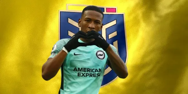 El festejo de Pervis Estupiñán por un gol en contra de un seleccionado ecuatoriano