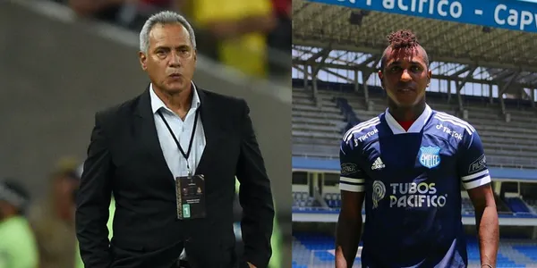 El gesto de Torres con Miller Bolaños en su llegada a Emelec