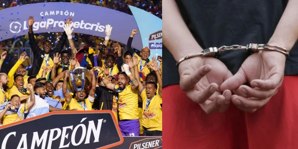 El jugador de Aucas fue asaltado en los festejos de la Liga Pro