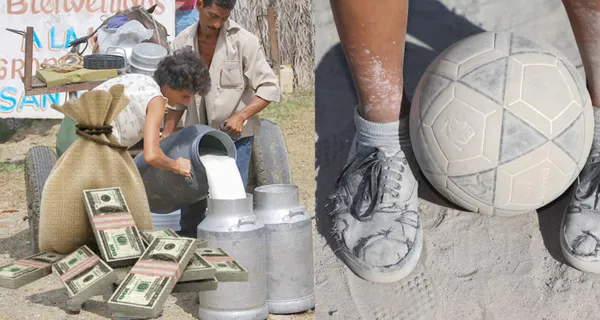 El jugador ayudaba a su papá a vender leche para poder comprarse unos pupos y jugar al fútbol