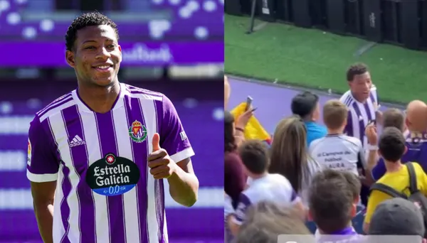 El jugador complació a un hincha del Valladolid, mira las imágenes