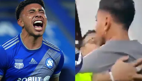 El jugador del 'bombillo' casi se va a los golpes con un hincha de Emelec, mira el video