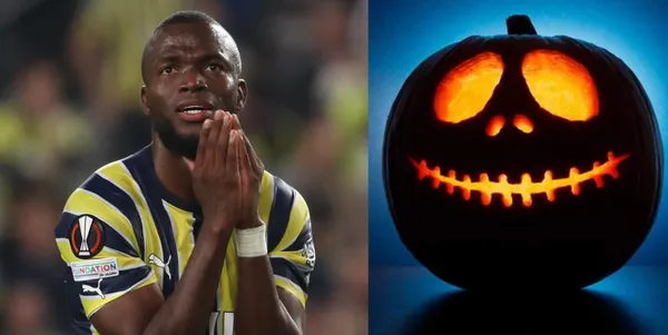 El jugador del Fenerbahce apareció disfrazado por Halloween