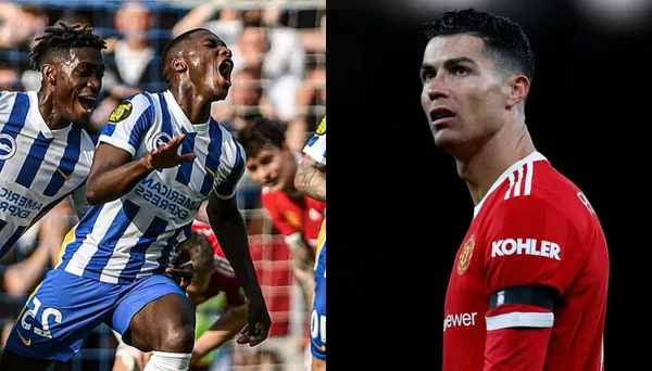 El jugador del Manchester United demostró su molestia tras la derrota ante el Brighton