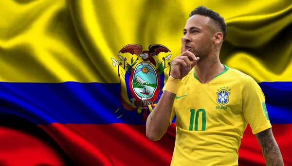 El jugador ecuatoriano aprovechó cuando vino Neymar para presentarle a su familia