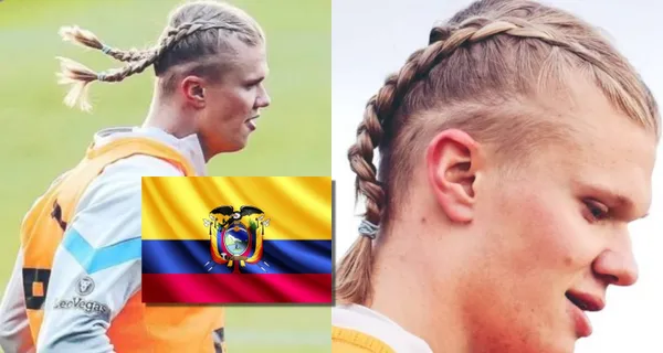 El jugador ecuatoriano que quiso tener el mismo look de Erling Haaland, pero los hinchas consideraron que no le dio