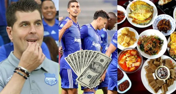 El jugador de Emelec ha pasado de vacaciones y ya que no tienen nada más que pelear, se ha dedicado a degustar nuevos manjares