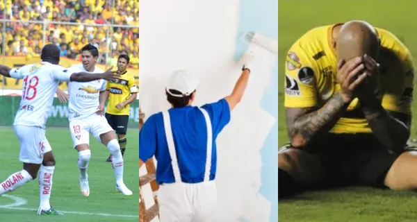 El jugador estuvo en Liga de Quito y además se fue en contra de los jugadores de Barcelona SC. Hoy hace de pintor