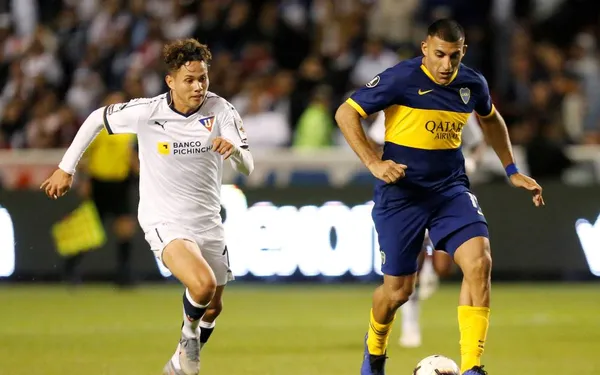 El jugador fue el punto más alto en LDU, en la llave ante el Xeneize