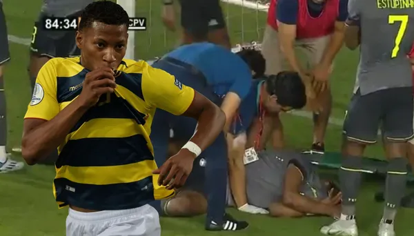 El jugador de la Selección Ecuatoriana sufrió un fuerte golpe en el partido amistoso