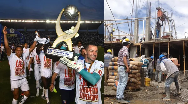 El jugador de LDU tuvo años muy duros y trabajaba como constructor para poder ganar dinero e ir a entrenar