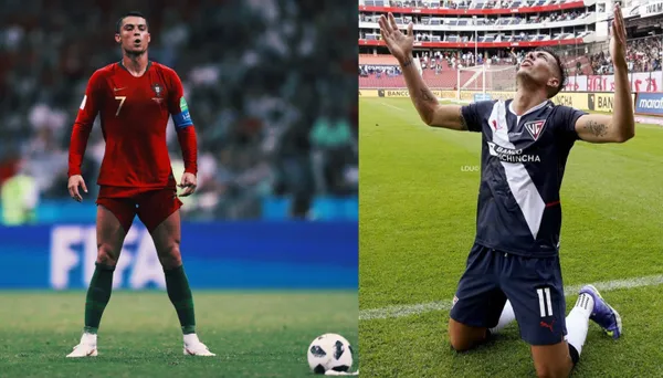 El jugador de Liga de Quito fue producto de críticas cuando intentó cobrar un tiro libre a lo Cristiano Ronaldo