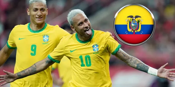 El jugador pudo presentarle su familia a Neymar cuando vino a un partido por eliminatorias