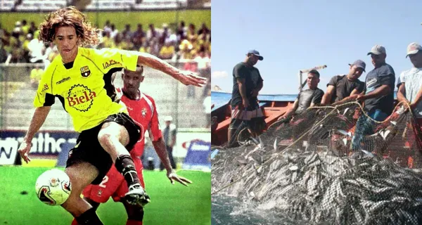 El jugador que fue dupla de Ariel Graziani en Barcelona SC, pero ahora se dedica a la pesca