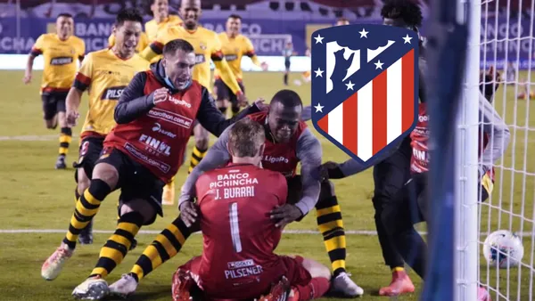 El jugador ya está con la indumentaria oficial del Atlético de Madrid, del equipo que tiene en Ecuador