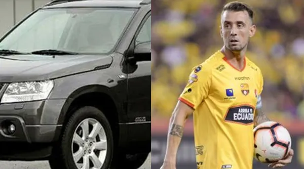 El Kitu llegó a las canchas del Monumental con un carro decoroso