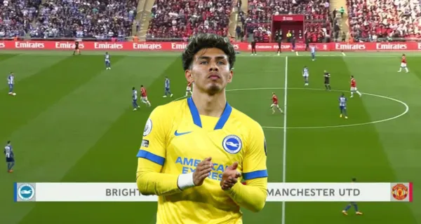 El lugar en donde apareció Jeremy Sarmiento mientras sus compañeros jugaban contra el United