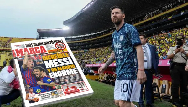 El medio español se hizo eco del momento incómodo que vivió Messi junto al aficionado que se metió a la cancha