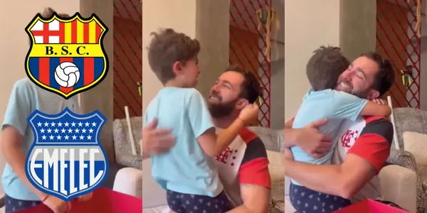 El niño que se hizo viral posó con la camiseta de uno de los equipos del ‘astillero’