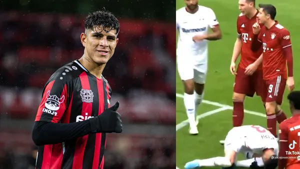 El polaco se pasó un poco de la raya con Piero Hincapié y por poco se arma un tremendo problema