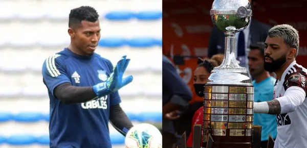 El portero tocó la copa cuando entró al terreno de juego, tal como lo hizo Gabriel Barbosa en la Copa Libertadores