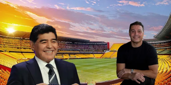 El presidente de Barcelona SC y uno de los encuentros que tuvo con el 10 albiceleste