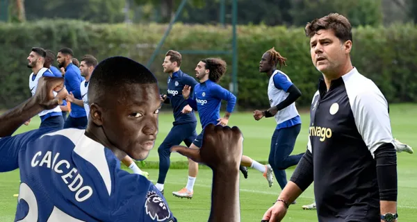 El recibimiento de Pochettino a Moisés Caicedo