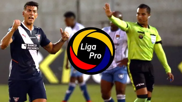 El réferi Marlon Vera causó polémicas en el partido entre Liga de Quito y 9 de Octubre, la Liga Pro tomó su decisión