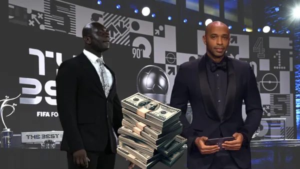 El traje de Tití Henry en los premios The Best recordó el de Segundo Castillo