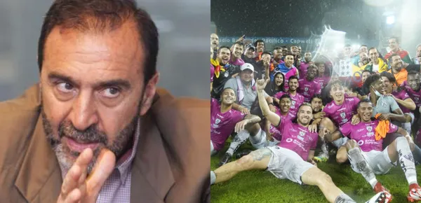 El 'turco' demostró su evidente malestar luego de ver a Independiente del Valle quedar campeón