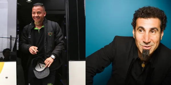 El volante ecuatoriano no llamó la atención por su juego sino por la extravagante chiva que se dejó crecer y pintar