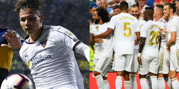 El volante de Liga de Quito se despachó con un gol exquisito, con la técnica de un crack del Madrid