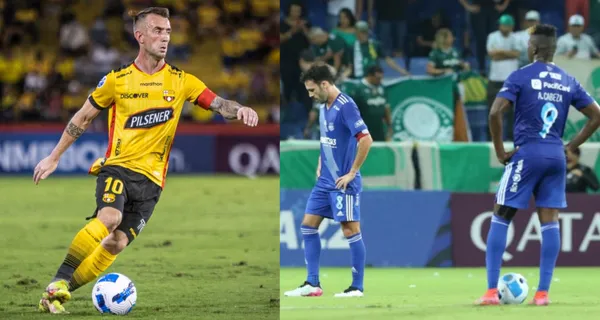 Emelec cayó derrotado ante Palmeiras por la cuenta de 3 a 1 y Damián Díaz también estaba enfocado en lo suyo