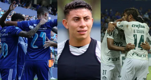 Emelec cayó ante Palmeiras por 3 a 1 y se pone cuesta arriba su clasificación en Copa Libertadores. El tanto lo anotó Joao Rojas