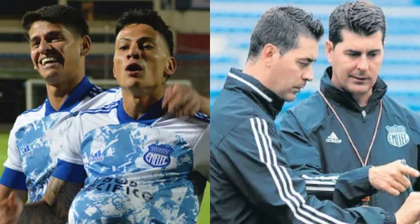 Emelec disputó su compromiso ante Aucas en el estadio Capwell y Alexis Zapata parece que ha perdido puntos con Ismael Rescalvo