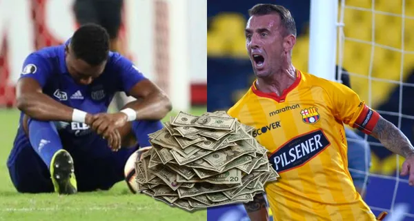 Emelec está suspendido por una cifra mínima, en cambio Barcelona SC juega pero tiene una deuda de 50 millones