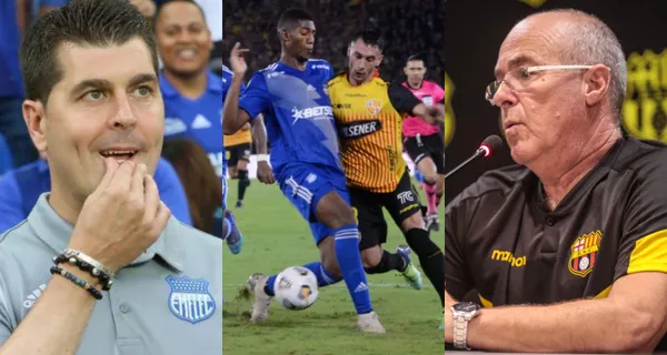 Emelec no estuvo con contemplaciones y todo el primer tiempo cometieron faltas a los jugadores de Barcelona SC