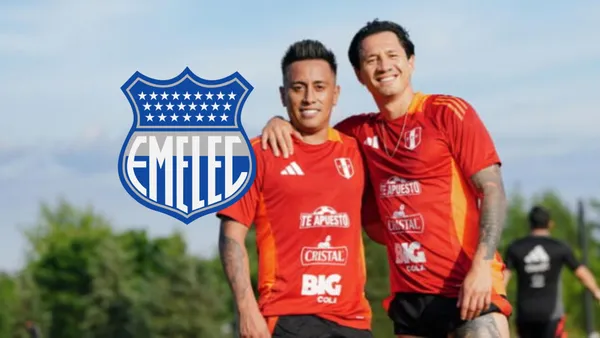 Emelec-Lapadula-Christian Cueva / Foto: Olé