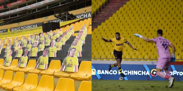 En Barcelona SC dieron la noticia que tendrán siluetas para que los hinchas puedan apoyarlos y esperaban algo al estilo de la Champions League