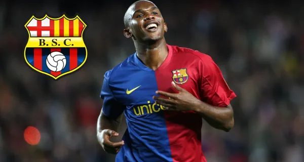 En caso de que no llegue Carles Puyol para el evento de Barcelona SC, Samuel Eto'o es una posibilidad