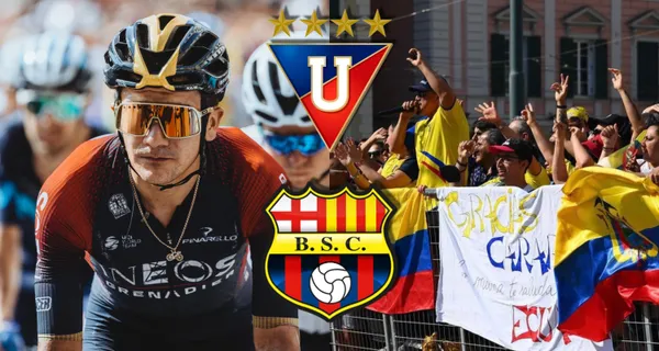 En el Giro de Italia han acompañado hinchas ecuatorianos y mira la bandera que apareció en Europa