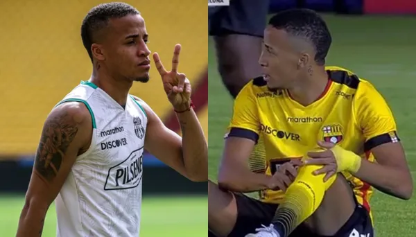 En el partido se vio jugar a Byron Castillo en una posición insólita debido a que los delanteros del 'Ídolo' desaparecieron