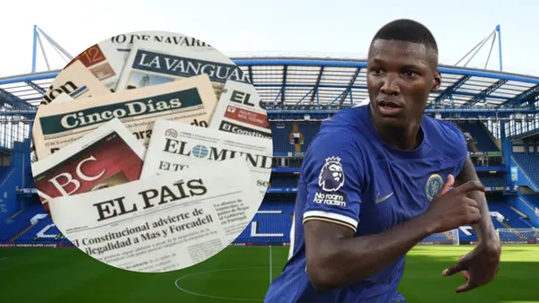 En España hablaron bien de Moisés Caicedo, pero criticándolo