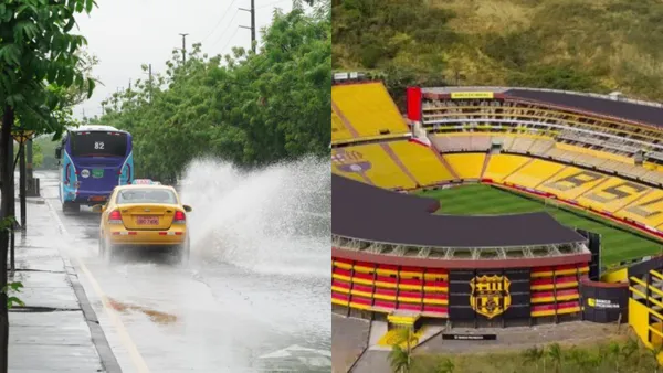 En Guayaquil no ha parado de llover por varias horas, algunos lugares lucieron inundados ¿Y el Monumental?