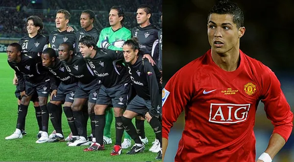 En la final del mundial de clubes, entre Liga de Quito y Manchester United, Cristiano Ronaldo se quedó admirado de un jugador de LDU