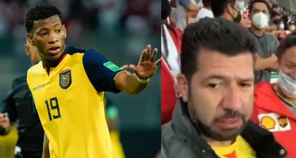 En las redes sociales se viralizó un video donde se ve a un hincha ecuatoriano rodeado de miles de peruanos