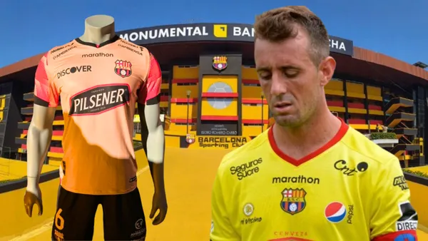 En plena presentación de la camiseta de Barcelona SC lo hicieron mal