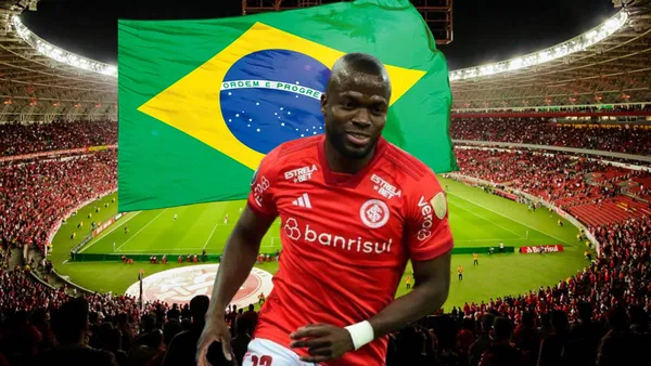 Enner Valencia, bandera de Brasil. Foto tomada de: Ecuavisa