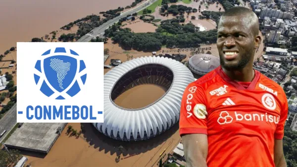 Enner Valencia en el Estadio Bera-Rio tras las inundaciones (Foto tomada de: AP/Transfermarkt/FIFA)